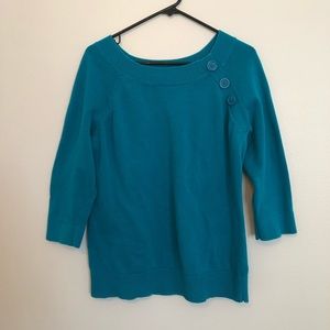 •LOFT• teal sweater